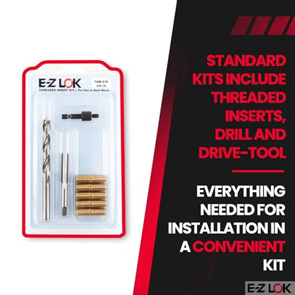 E-Z LOK Thread Repair Kit, 0.375-16 - size: 3/8-16 - 1.00", style: Brass