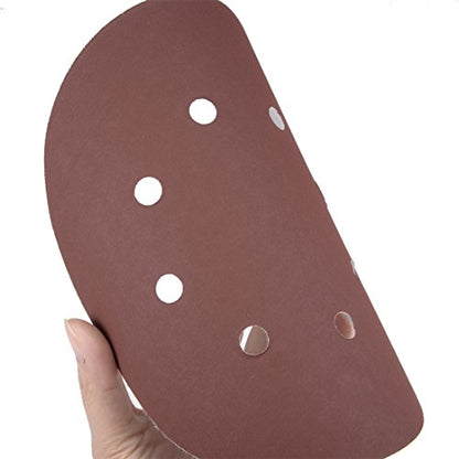 uxcell 10Pcs 7 Inch 8 Hole Hook and Loop Sanding Disc 800 Grit Flocking Sandpaper Random Orbital Sander Paper - size: 800 Grit