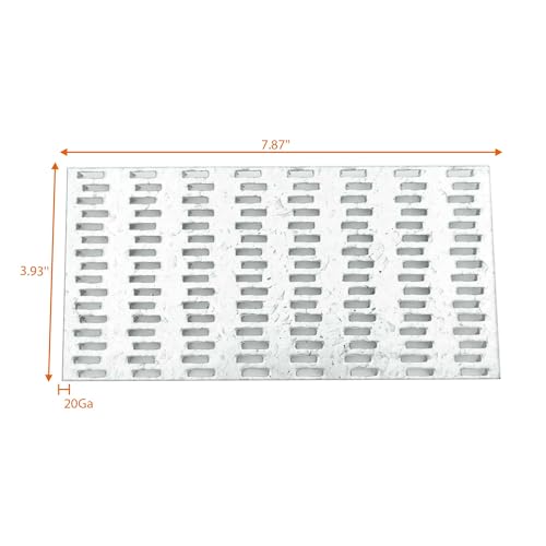 10-Pack 4x8 Inch Pronged Truss Plates, Galvanized Steel Flat Mending Brackets for Wood Timber Connectors and Roofing Trusses, 19 Gauge - size: 10pcs 4 x 8 inch