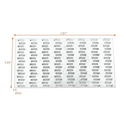 10-Pack 4x8 Inch Pronged Truss Plates, Galvanized Steel Flat Mending Brackets for Wood Timber Connectors and Roofing Trusses, 19 Gauge - size: 10pcs 4 x 8 inch