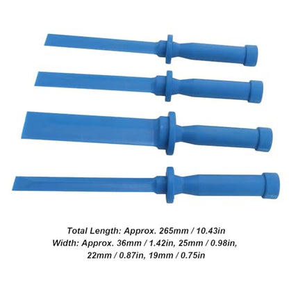 4-Piece Nylon Plastic Chisel Scraper Set, Non-Marring Paint Scrapers for Adhesive, Caulk, Decals and Trim