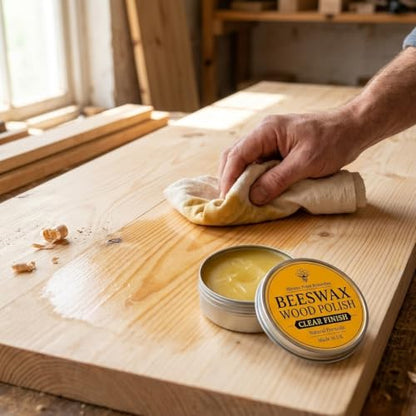 Premium Natural Beeswax Polish for Wood & Furniture, Food Safe - 3.5 Fl Oz - size: 3.5 Fl Oz (Pack of 1)