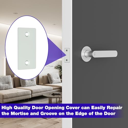 Deadbolt Cover Plate, Door Edge Filler Plate 1-1/8 Inch