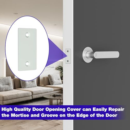 Deadbolt Cover Plate, Door Edge Filler Plate 1-1/8 Inch
