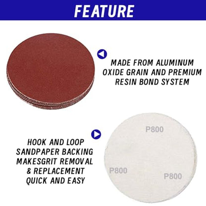 Sanding Disc Set Red (1x30 Inch-8Pcs) - style: Ultra-Fine Polishing Kit