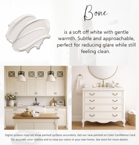 ALL-IN-ONE Paint by Heirloom Traditions, Bone, 8oz Sample - color: Bone, size: 8 Fl Oz (Pack of 1)
