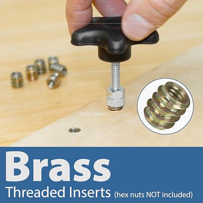 46 Piece T Track Bolts and Knobs Kit 1/4-20