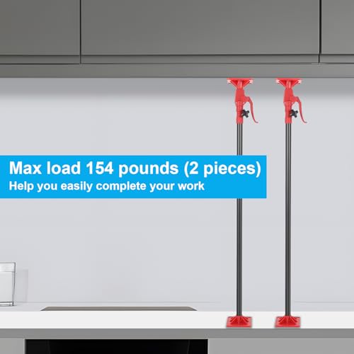 Cabinet Jack Support Pole, 2 Pack 45-114 in Adjustable Heights Support Pole - size: 2 Pack-45"-114"