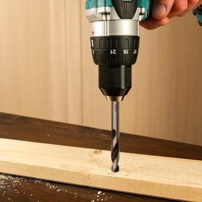 Extra Long 9.05" Brad Point Wood Drill Bit Set Imperial - size: Extra Long