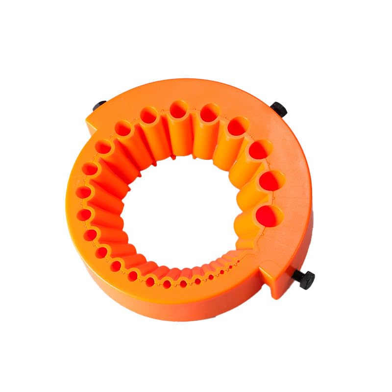 Drill Bit Sharpener Attachment for Angle Grinder, 25-Hole Multi-Size Drill Bit Sharpening Tool, Portable Drill Bit Grinding Jig, Restore Dull Bits Fast, Heavy Duty Plastic Sharpener Guide