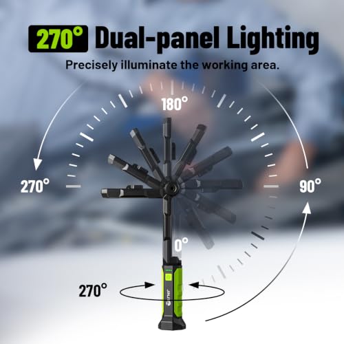 Rechargeable Magnetic Work Light: 2500LM Work Light for Mechanics