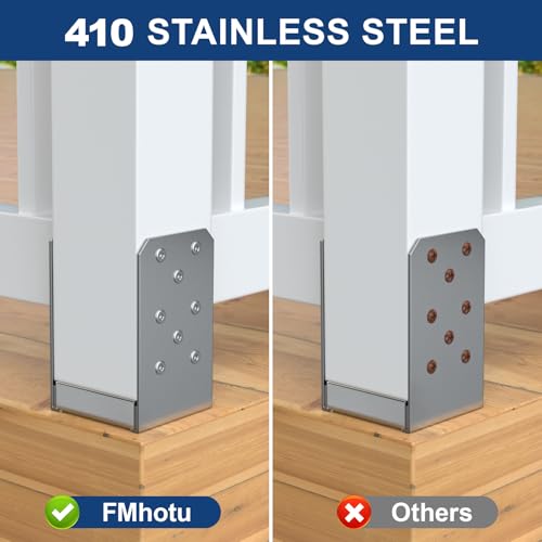 #10 x 4 Stainless Steel Deck Screws, 150Pcs 410 Grade Stainless Steel - size: #10 × 4"