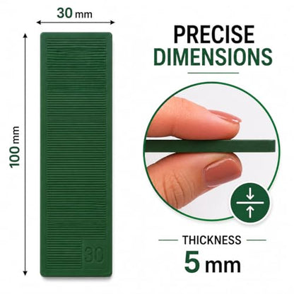 13/64" (5 mm) Plastic Glazing Blocks Glazing Frame Spacer Door Window Frame Packers - size: 3/16" (5mm) Green