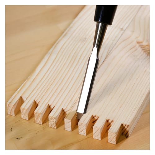 GreatNeck 1/4 in Wood Chisel for Carpentry and Joinery, 5 Inch Blade, High Carbon Steel, Steel Cap Acetate Handle, Made in USA Woodworking Tools - size: 1/4-Inch