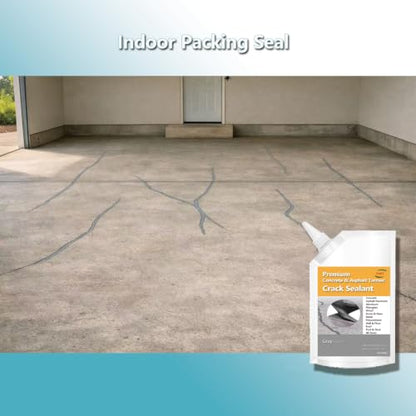 EWT Premium Concrete Crack Filler, Gray, 1 Count - color: Gray