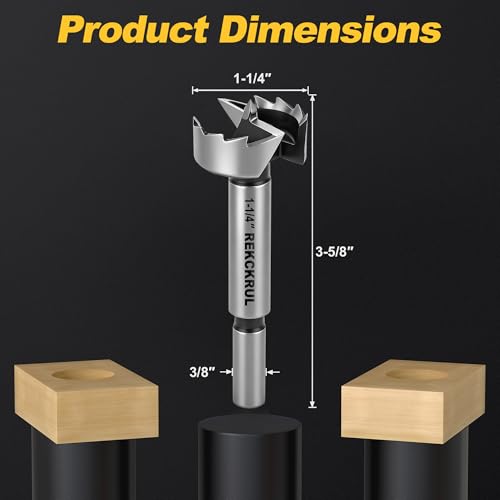 1-1/4 Inch Forstner Bit, 1-1/4" Forstner Drill Bit for Woodworking - size: 1-1/4 | Precision Imperial Sizing