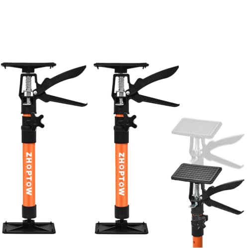 Adjustable Support Pole - Cabinet Jack, Drywall Lift, 16.2-31.9 Inch Adjustable Height, Supports up to 154lbs, 3rd Hand,Cabinet Jacks for Installing cabinets,Ceiling, Cargo Bars - size: 16.2"-31.9" 2PC