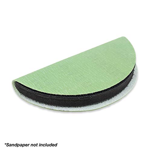 TGR Half Moon Hand Sanding Pad - Hook and Loop (2 Pack) (6 inch) - size: 6 inch