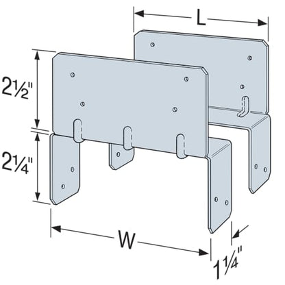 Simpson Strong-Tie LPC6Z LPCZ ZMAX Galvanized Adjustable Post Cap for 6X - size: 1 Each