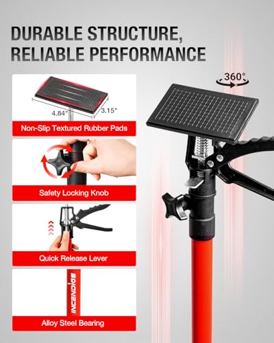 2PK Cabinet Jacks, 45 to 114 in Adjustable Telescopic Support Pole - size: 45-114 in, 2pc
