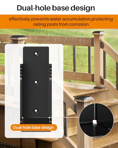 Deck Railing 30° Stair Connectors for 2"x4" (Actual 1.5"x3.5"),24 Pack - size: Angle 30°