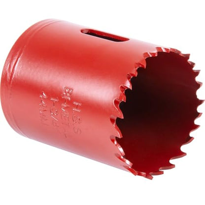1-3/4"(44MM) Bi-Metal M42 Hole Saw with 8% Cobalt– Deep Cut 2" Depth HSS Hole Cutter for Wood, Plastic, Drywall, Metal Sheet & Hardened Stainless Steel(Without Arbor) - size: M42 1-3/4in