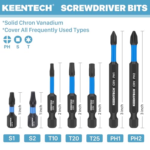 KEENTECH 22-piece Tapered Countersink Drill Bit Set with Wood Plug Cutters
