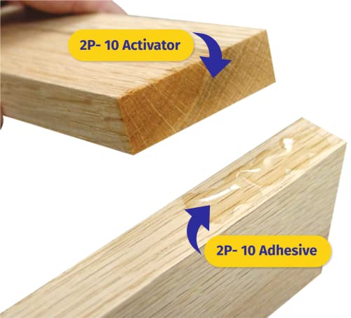 FastCap 2P-10 - Medium – Industrial Strength Super Glue - CA (Cyanoacrylate Adhesive) - 2.25 oz/64g. Perfect for General Purpose Projects. 2-Part Adhesive. Activator Sold Separately (3-Bottles) - style: Medium