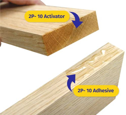 FastCap 2P-10 - Medium – Industrial Strength Super Glue - CA (Cyanoacrylate Adhesive) - 2.25 oz/64g. Perfect for General Purpose Projects. 2-Part Adhesive. Activator Sold Separately (3-Bottles) - style: Medium