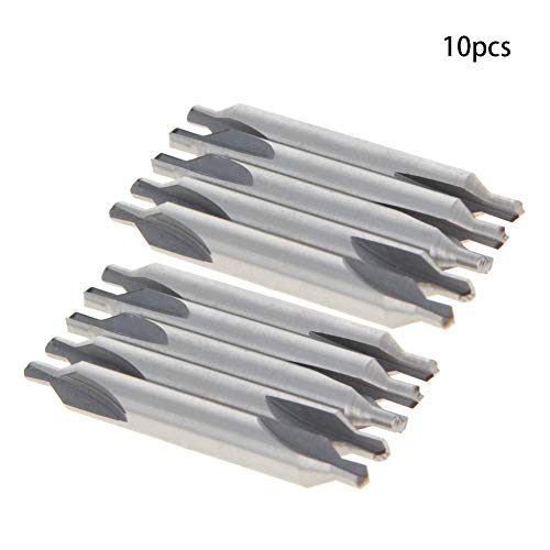 1/4" Center Drill Countersink Lathe Bit Mill Tool HSS Countersinks 10Pcs - size: 1/4" 10pcs
