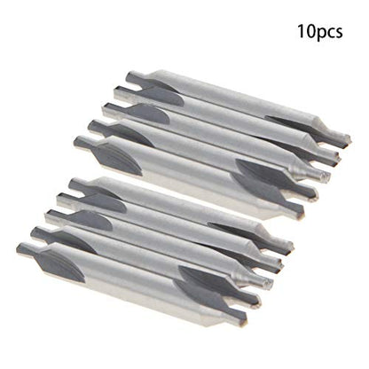 1/4" Center Drill Countersink Lathe Bit Mill Tool HSS Countersinks 10Pcs - size: 1/4" 10pcs