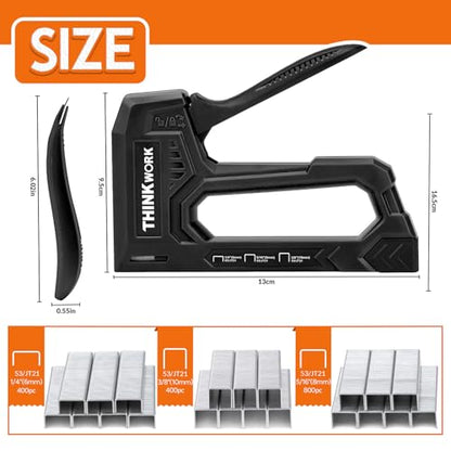 THINKWORK Light Duty Staple Gun - Upholstery Staple Gun for Wood