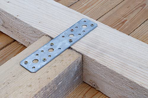 BGS Diy 80795 | Flat Steel Connector Set | 200 x 60 x 2 mm | 4 pcs.