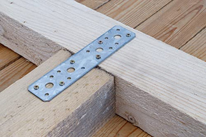 BGS Diy 80795 | Flat Steel Connector Set | 200 x 60 x 2 mm | 4 pcs.