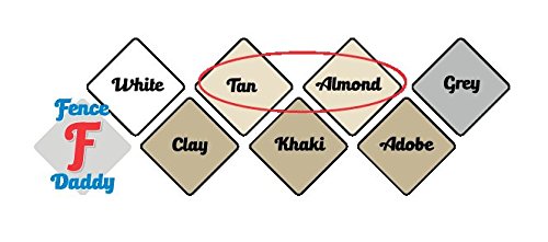 Vinyl Fence Post Repair Kit (Alternative for Vinyl Fence Posts, Panels, Replacement Sections, Rails and Parts) TAN Fence Daddy Kit - color: Tan