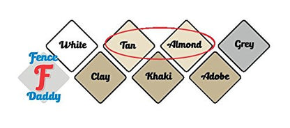 Vinyl Fence Post Repair Kit (Alternative for Vinyl Fence Posts, Panels, Replacement Sections, Rails and Parts) TAN Fence Daddy Kit - color: Tan