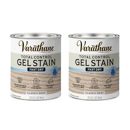 Varathane Total Control Gel Stain - color: Classic Gray, size: Quart (Pack of 2)