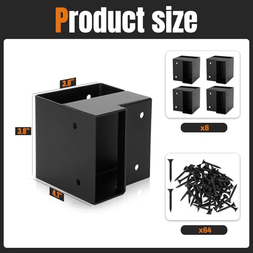Heavy Duty Workbench Bracket Kit, 8 PCS Workbench Corner Brackets