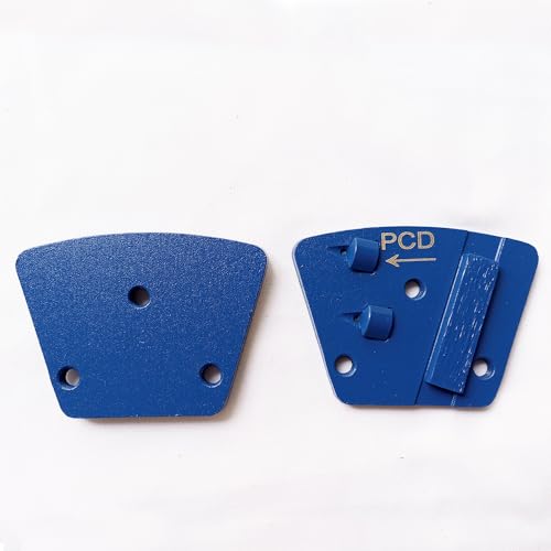 PCD Grinding Disc 3Pcs Trapezoid with Diamond for Concrete Epoxy Removal - style: M6 thread hole-PCD Left