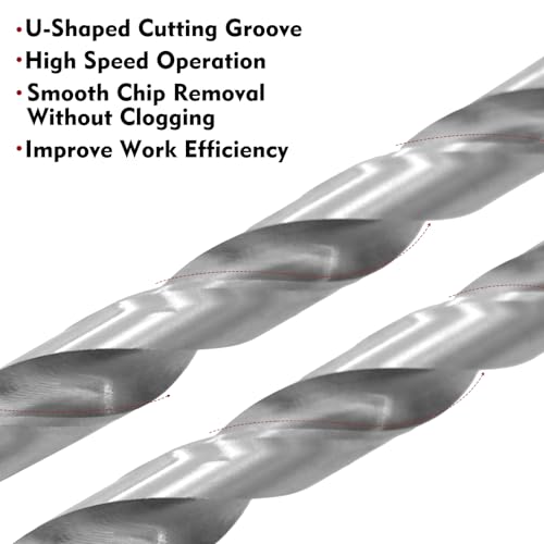 RENYU 2pcs 3/8" Pocket Hole Drill Bit, 1/4" Hex Shank, Depth Stop