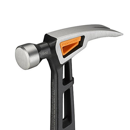 Fiskars Pro IsoCore 13.5" Finishing Hammer with Rip Claw, 16oz - style: Rip Claw Finishing Hammer