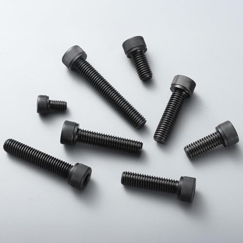 1300Pcs M2 Screws Assortment Kit,Hex Socket Head Cap Screws Bolts Nuts Washer Set,12.9 Grade Alloy Steel,Black Oxide M2 x 4/6/8/10/12/16/20mm,for 3D Printer,DIY Project - size: M2 1300PCS Socket Black