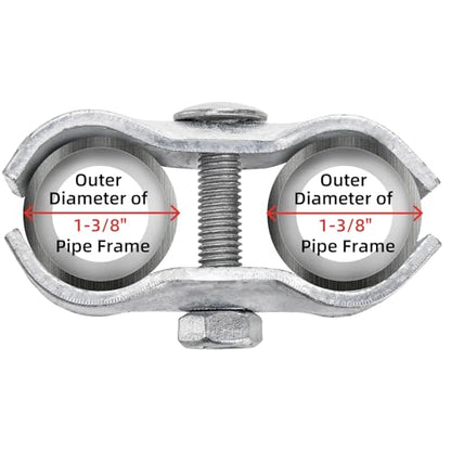 WRINGKIT 10 Pack Dog Kennel Clamps, 1-3/8" Chain Link Fence Panel Clamps