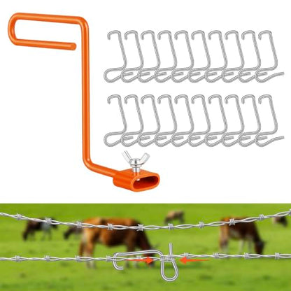 Fence Wire Tightener Farm Repair Tools Kit Quick Easy Tighten Barbed Wires