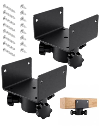 2 Pack U-Shaped Bottle Jack Post Adapter for 4x2 4x4 4x6 Wooden Beam