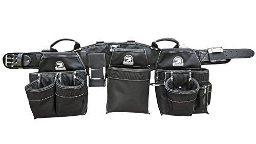 Gatorback B145 Carpenter & Framer Triple Tool Belt Combo, Medium - size: Medium 31"-35"
