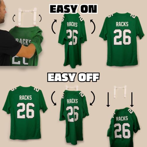 Wall Mount Display | Damage-Free Hanger for Sports Jerseys - color: Black