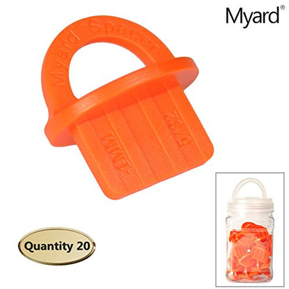 Myard 5/32 Inch Deck Board Jig Spacer Rings, 20 Packs Deck Spacers - size: Orange 5/32" (4mm)