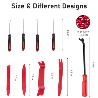 GLK Trim Removal Tool Pry Tool Kit - color: Red