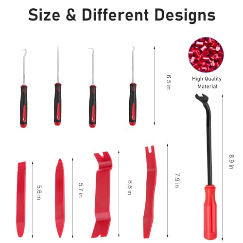GLK Trim Removal Tool Pry Tool Kit - color: Red